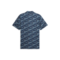 PUMA MATTR Deco BN Golf Polo - Men's - Deep Navy-Mint Jelly