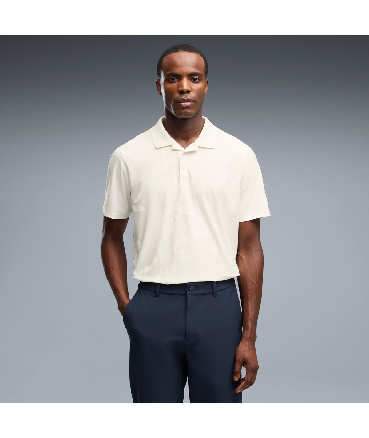 PUMA MATTR Prima Bloom LC Golf Polo - Men's - Warm White