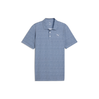 PUMA MATTR Stadium LC Golf Polo - Men's - White Glow-Deep Navy