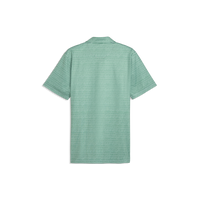 PUMA MATTR Stadium LC Golf Polo - Men's - White Glow-Luso Green