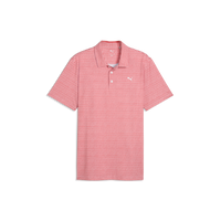 PUMA MATTR Stadium LC Golf Polo - Men's - White Glow-Candy Apple