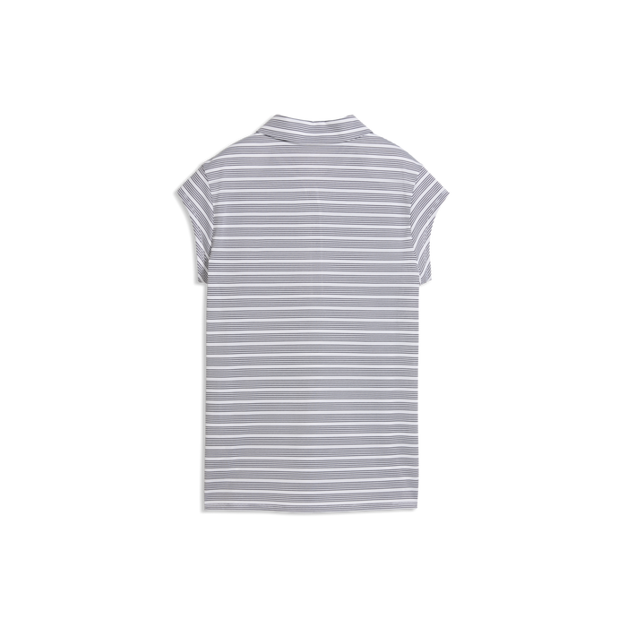 PUMA Pique YD Stripe Cap Sleeve Golf Polo - Women's