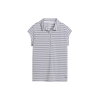 PUMA Pique YD Stripe Cap Sleeve Golf Polo - Women's