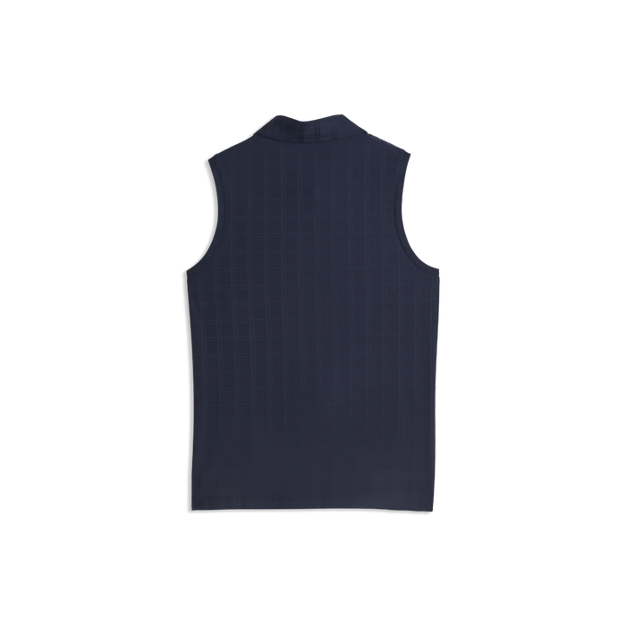 PUMA Plaid Knit Sleeveless Golf Polo - Women's