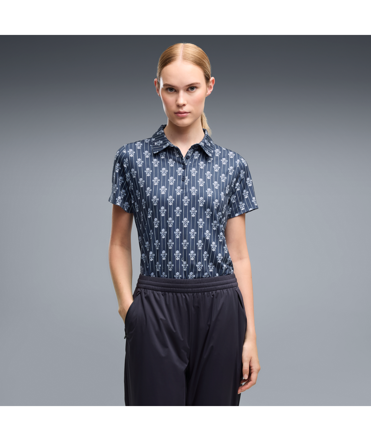 PUMA Poppy Golf Polo - Women's - Deep Navy