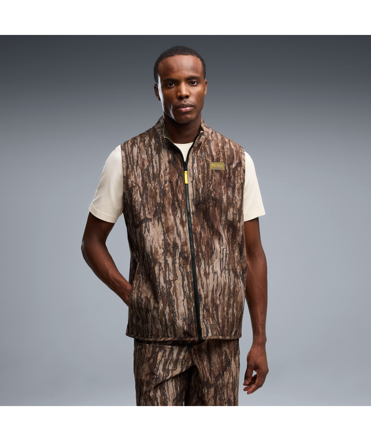 PUMA Realtree® Fleece Golf Vest - Men's - Dusty Olive