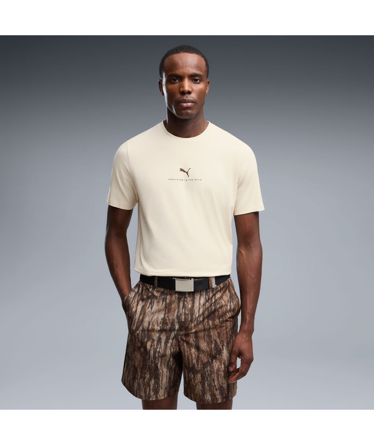 PUMA Realtree® Performance Golf T-Shirt - Men's - Alpine Snow