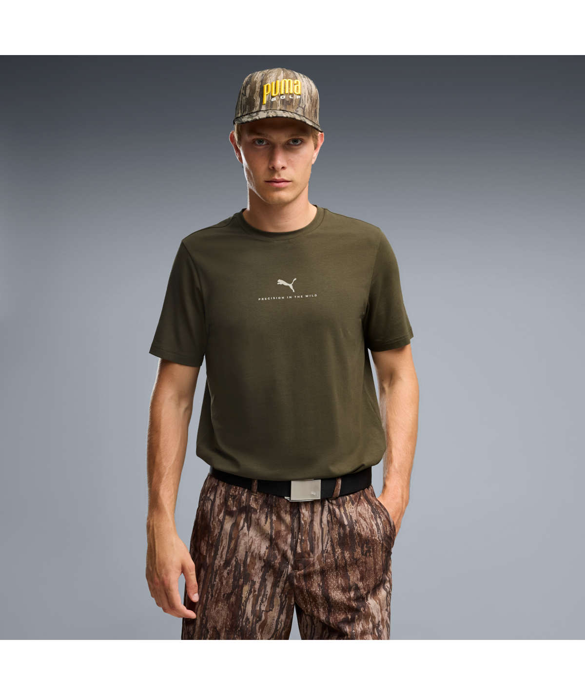 PUMA Realtree® Performance Golf T-Shirt - Men's - Dusty Olive