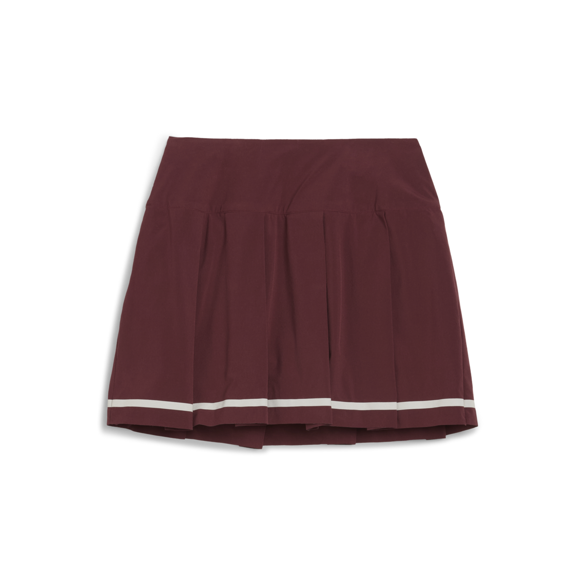 PUMA Stripe Pleated Golf Skirt - Women's - Ruby Shimmer