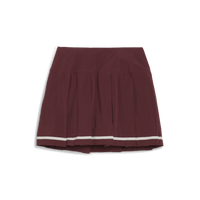PUMA Stripe Pleated Golf Skirt - Women's - Ruby Shimmer