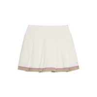 PUMA Stripe Pleated Golf Skirt - Women's - Warm White