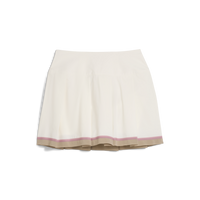 PUMA Stripe Pleated Golf Skirt - Women's - Warm White