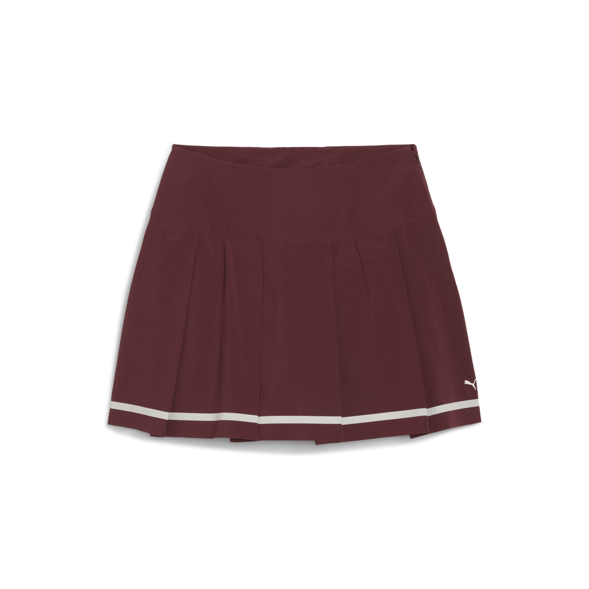 PUMA Stripe Pleated Golf Skirt - Women's - Ruby Shimmer