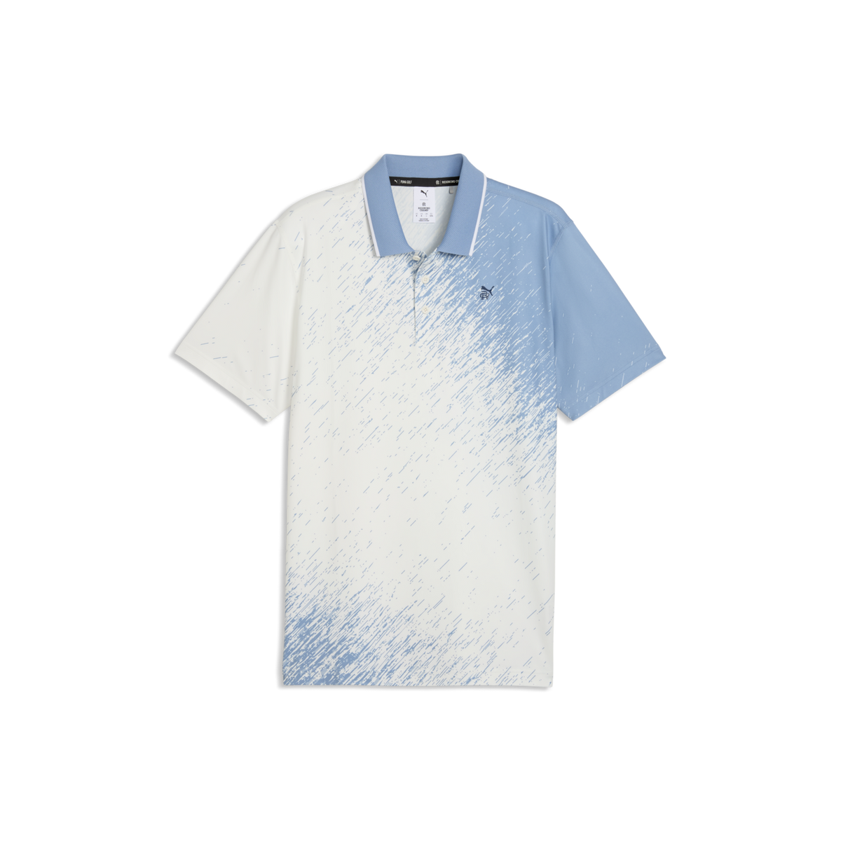 PUMA x Reigning Champ Golf Polo - Men's - Warm White-Zen Blue
