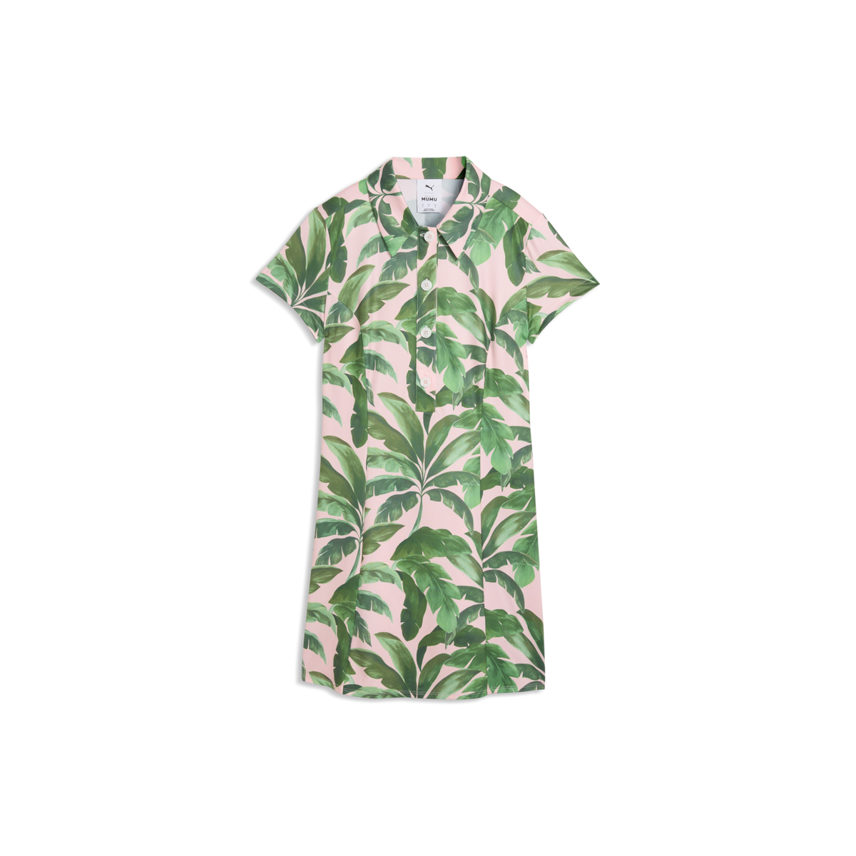 PUMA x Show Me Your Mumu Palm Golf Dress - Women's - Rose Blossom-Opal Green