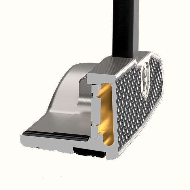 PXG Battle Ready II Brandon hollow-body cutaway showing the internal construction