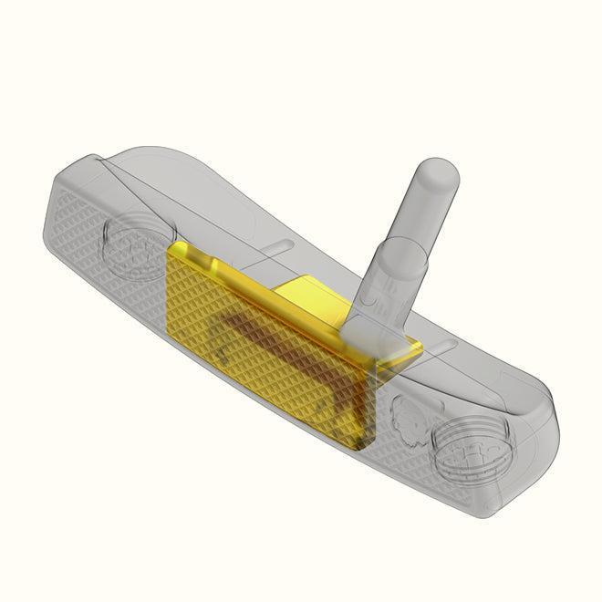 PXG Battle Ready II Dagger+ transparent head view showing the S-COR polymer core