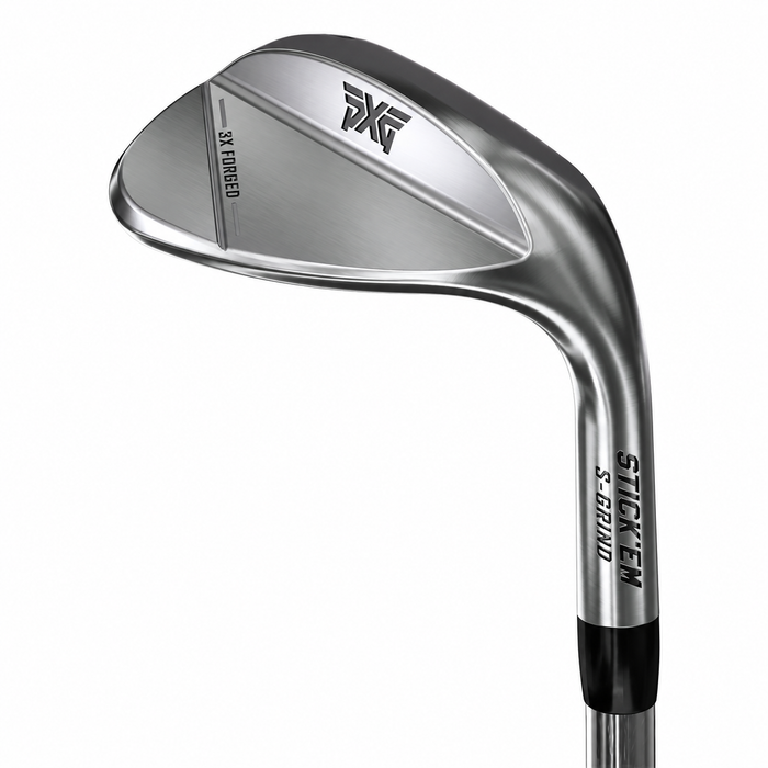 PXG Stick'em chrome wedge — beauty view on white background