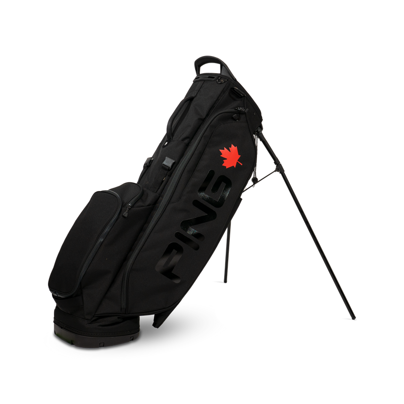 PING Hoofer スタンドキャディバッグ ブラック/グレー/レッド Ping Hoofer Lite Carry Bag - Canada Limited Edition - Canadian Pro