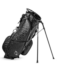 Pins & Aces Player Preferred Black Camo Golf Stand Bag