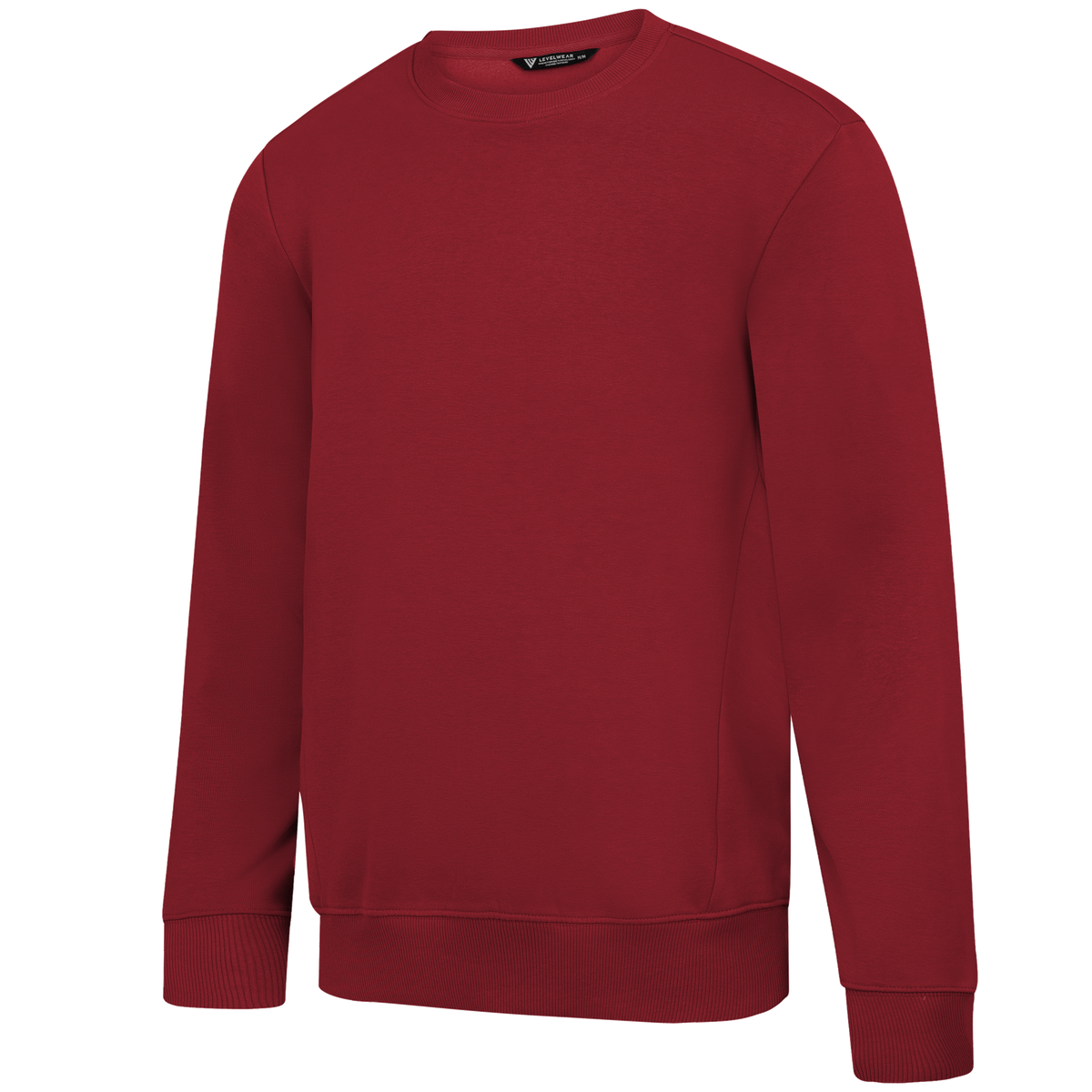 Levelwear Zane Crewneck Pullover - Mens - Cardinal