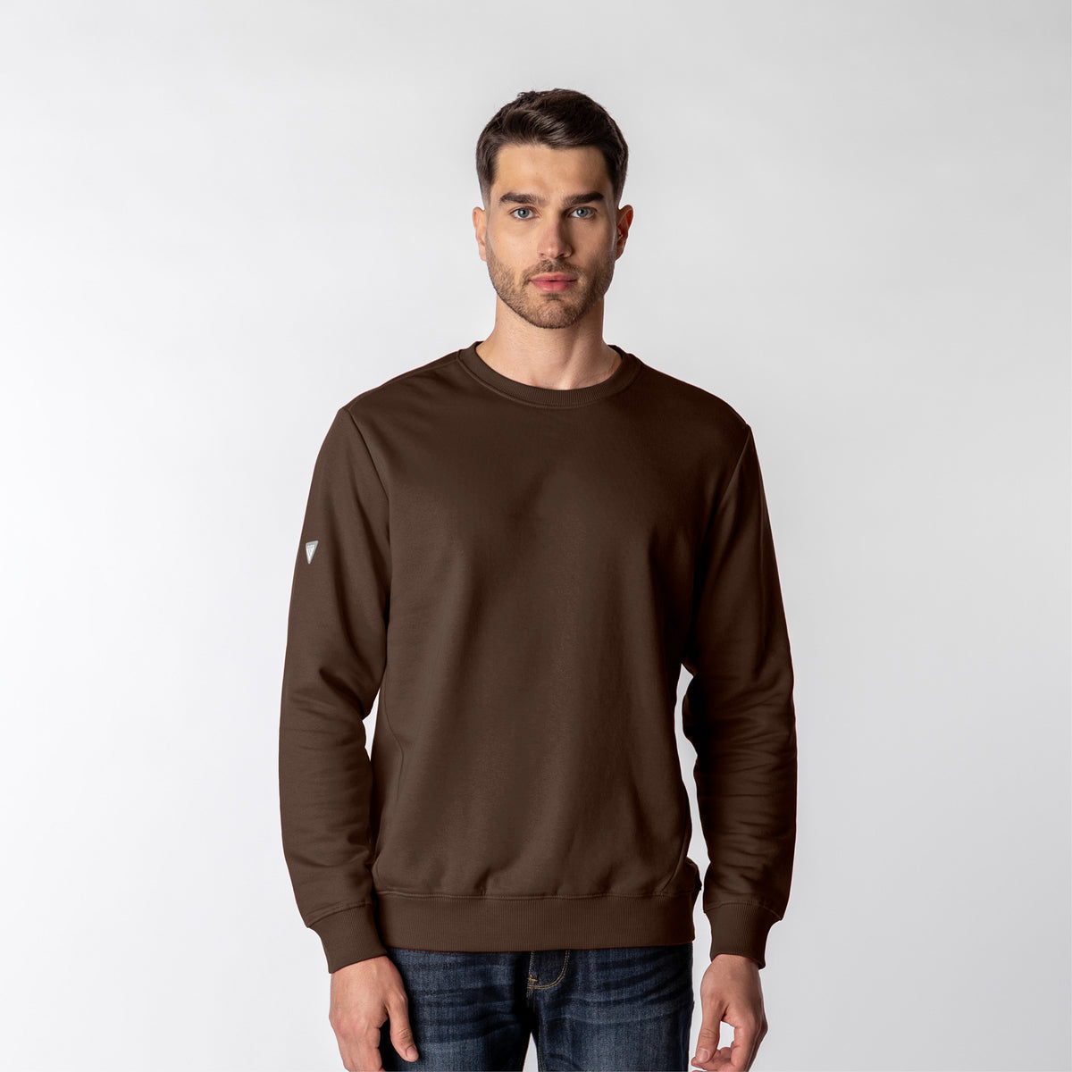 Levelwear Zane Crewneck Pullover - Mens - Brown