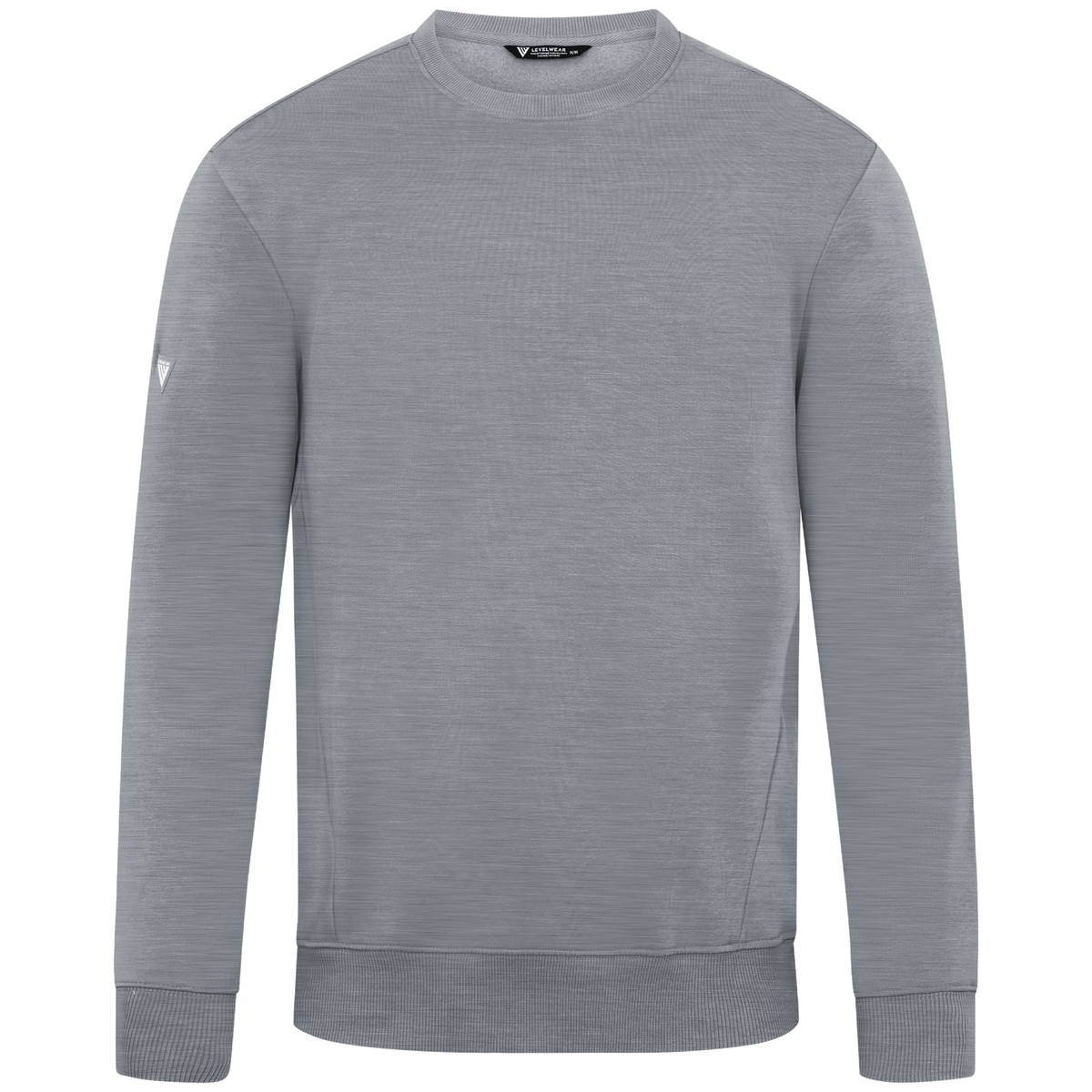 Levelwear Zane Crewneck Pullover - Mens - Heather Pebble