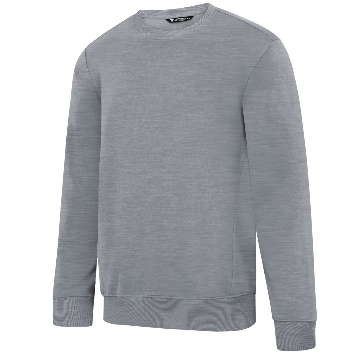 Levelwear Zane Crewneck Pullover - Mens - Heather Pebble
