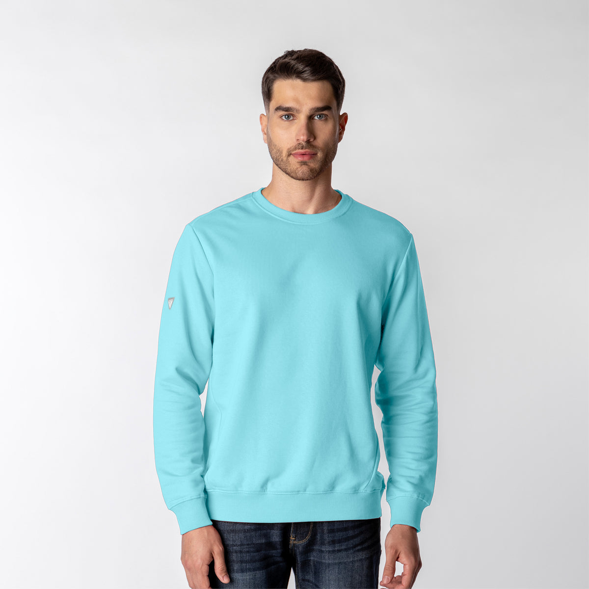 Levelwear Zane Crewneck Pullover - Mens - Kraken Ice Blue