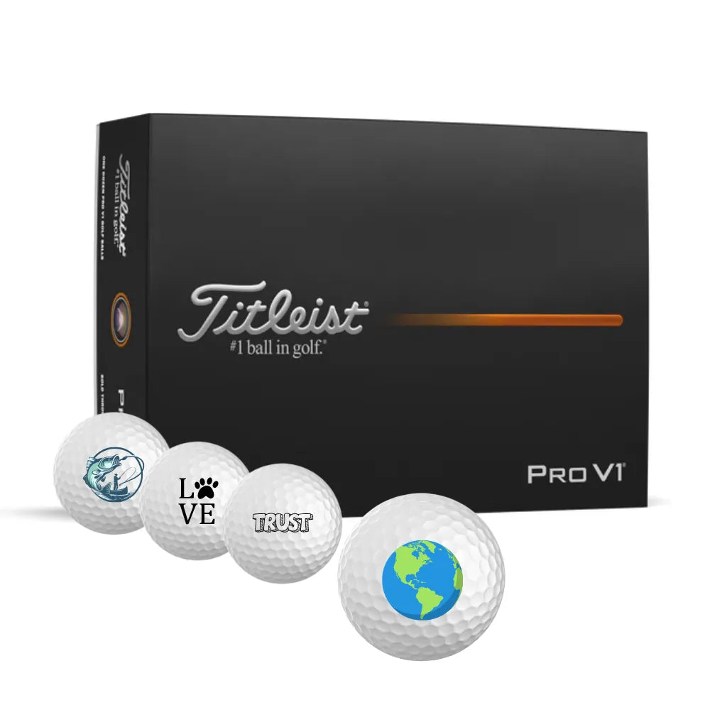Special Symbol Custom Golf Balls - Unique Titleist Pro V1