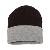 Sportsman - 12" Color Blocked Cuffed Beanie