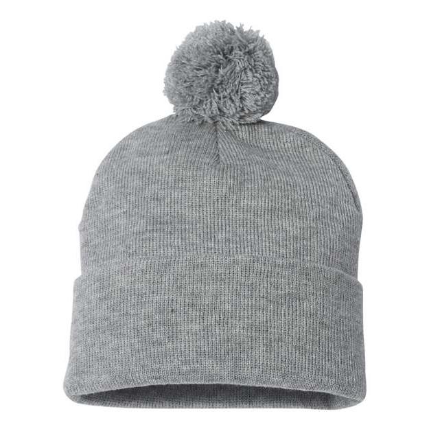 Sportsman - 12" Pom-Pom Cuffed Beanie
