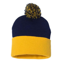 Sportsman - 12" Pom-Pom Cuffed Beanie