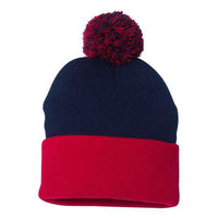 Sportsman - 12" Pom-Pom Cuffed Beanie