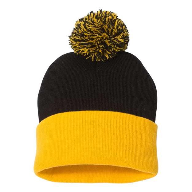 Sportsman - 12" Pom-Pom Cuffed Beanie
