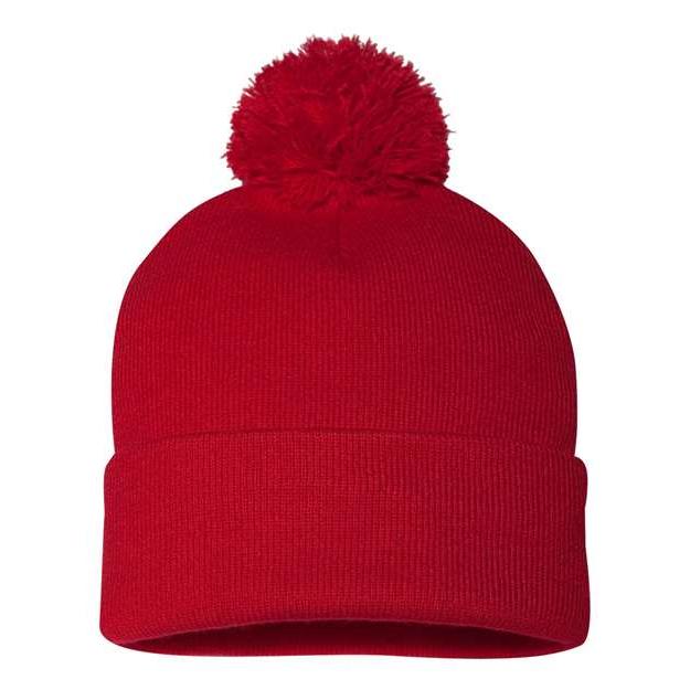 Sportsman - 12" Pom-Pom Cuffed Beanie