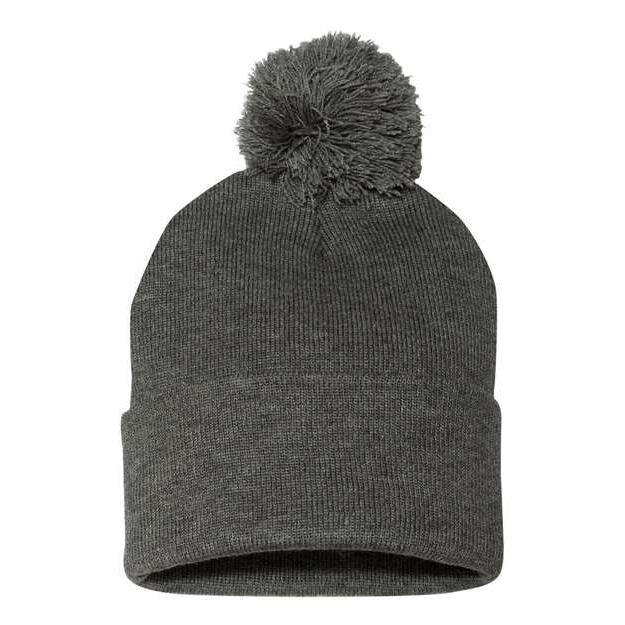 Sportsman - 12" Pom-Pom Cuffed Beanie