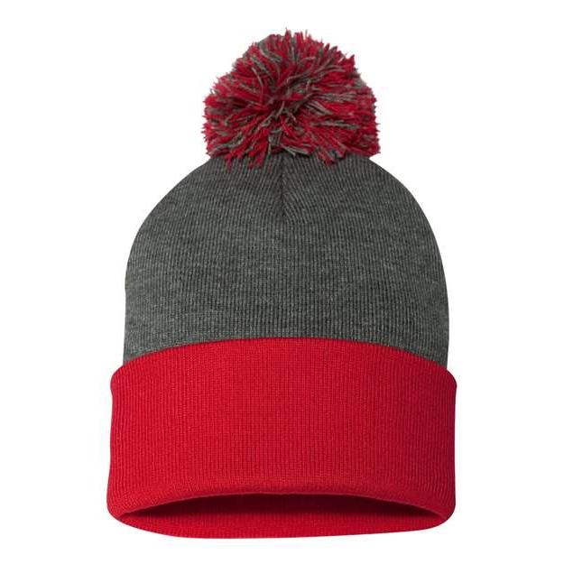 Sportsman - 12" Pom-Pom Cuffed Beanie