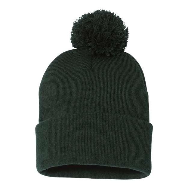 Sportsman - 12" Pom-Pom Cuffed Beanie