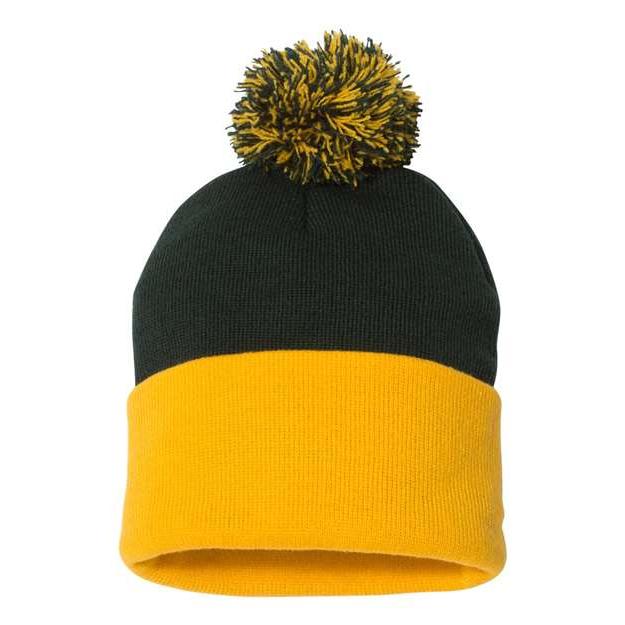 Sportsman - 12" Pom-Pom Cuffed Beanie