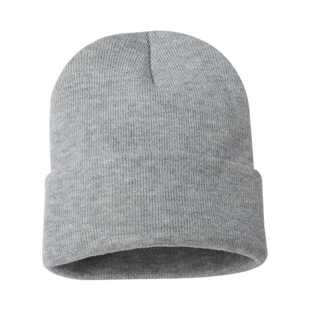 Sportsman - 12" Solid Cuffed Beanie