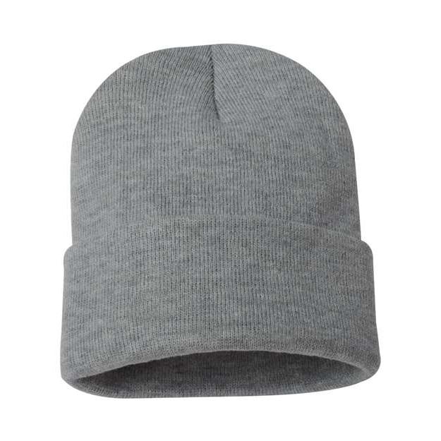 Sportsman - 12" Solid Cuffed Beanie