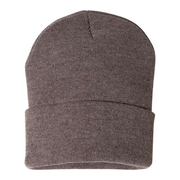 Sportsman - 12" Solid Cuffed Beanie