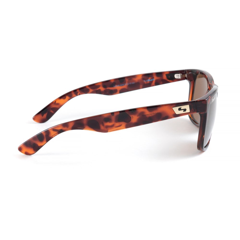 Sundog ACE TrueBlue Matte Brown Tortoise/Brown Gold Mirror TrueBlue Lens Sunglasses