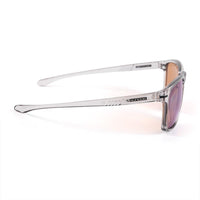 Sundog Daze Polarized Shiny Light Grey Crystal /Brown-Icey Blue Flash Mirror Lens Sunglasses