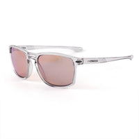 Sundog Daze Polarized Shiny Light Grey Crystal /Brown-Icey Blue Flash Mirror Lens Sunglasses