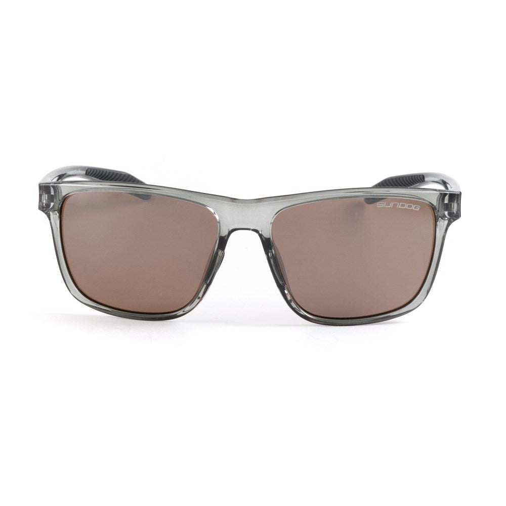 Sundog Frankie Matte Dark Crystal Grey/Brown Light Silver Mirror Lens Sunglasses
