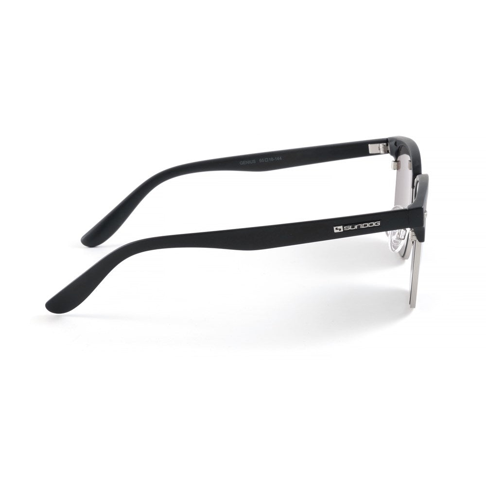 Sundog GENIUS Matte Black Matte Gunmetal Accents/G15 Flash Mirror Lens Sunglasses