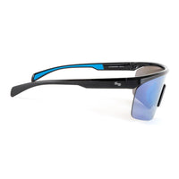 Sundog MAVERICK Shiny Black/Grey Icy Blue Mirror Lens Sunglasses