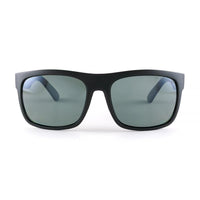 Sundog Magnum Matte Black/Grey Flash Mirror Polarized Lens Sunglasses